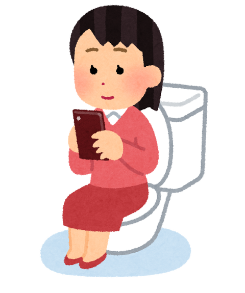 toilet_smartphone_woman