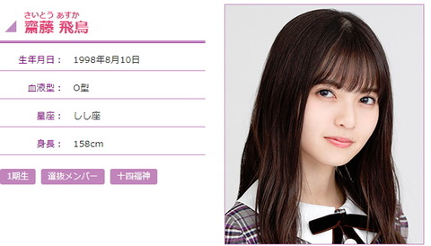 さ齋藤飛鳥-