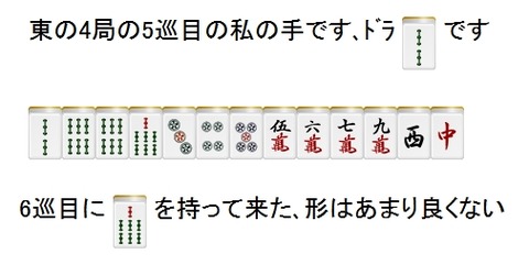 ※東の4局の5巡目の私の手です■■