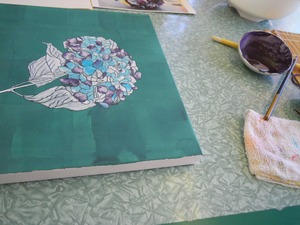 水干絵具と岩絵の具 : 日本画サークル・蕾花