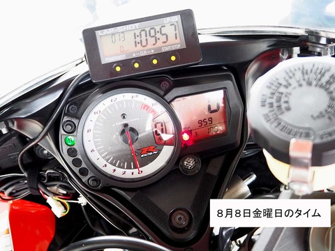 8月8日のタイム