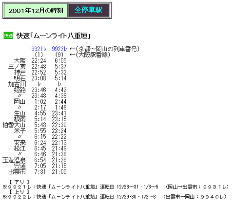 JR時刻表2001年8月 2025年最新】Yahoo!オークション -jr時刻表2001の中古品・新品