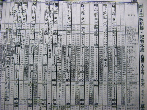 小型全国大会時刻表(2005年) 2005年夏臨 特急「ホワイトビーチエクスプレス」の時刻 : Rail