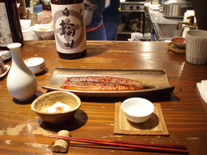 うなぎ・酒盗豆腐