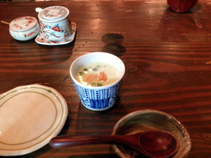 いづみ橋勉強会、枝豆スープ