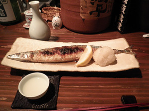 サンマ塩焼き