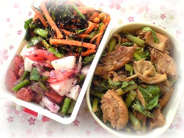 明日葉バルサ味噌炒め弁当