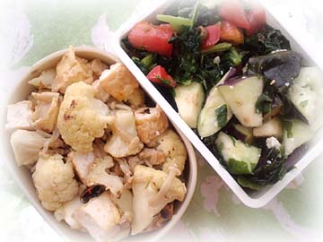 カリフラワー☆ペペロンチーノ弁当