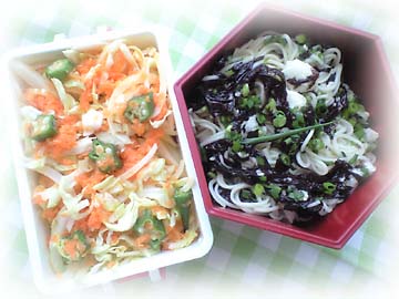 黒海苔あえそうめん