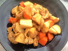 里芋・にんじんの甜麺カレー煮