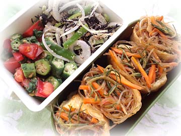 中華風春雨稲荷弁当