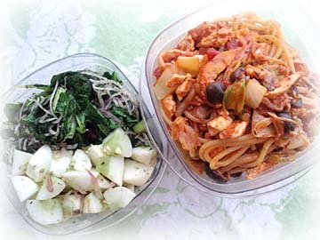 クミントマトスパ弁当