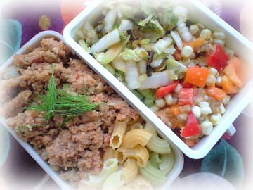 トマ味噌ボロネーゼ風弁当