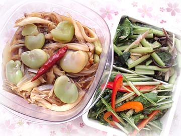 空豆めんつゆ漬け弁当
