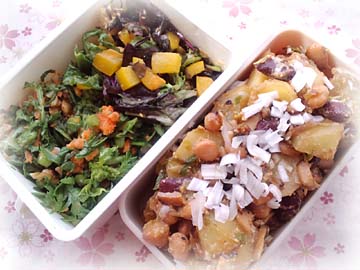 じゃが豆焦がしねぎ味噌がらめ弁当