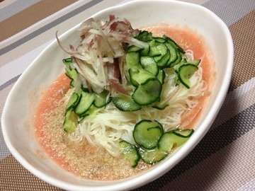 冷汁風トマトそうめん