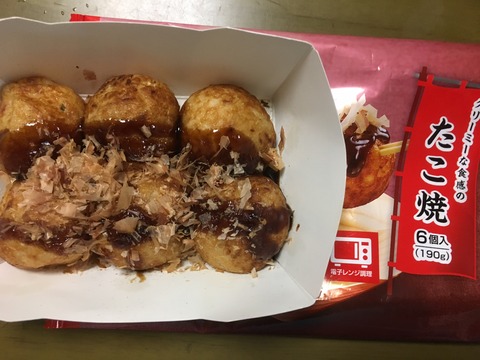 セブンイレブンのクリーミーな食感のたこ焼