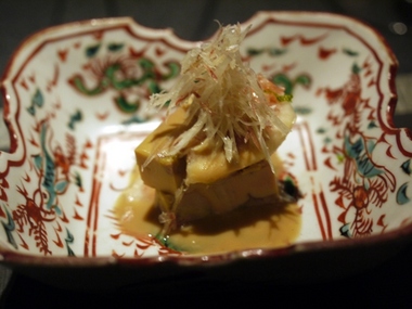 フォアグラとイチジク白胡麻ソース