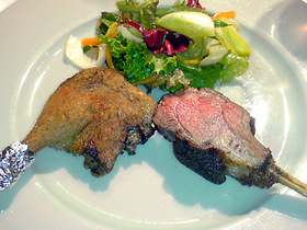 羊肉と共に