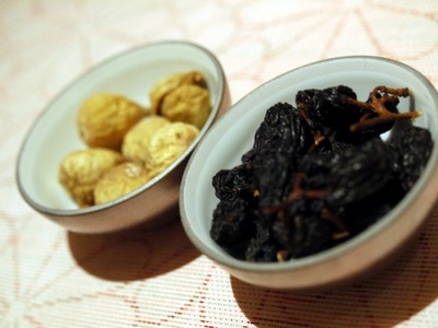 レーズンとイチジク