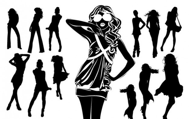 silhouettes-of-beautiful-women-in-vector-format_73973