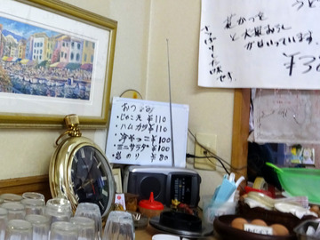ちどり@鮫洲 (4)モーニングそば350おにぎり昆布100