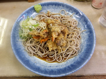 八兆@千歳船橋(3)冷し10ゴボー天そば390