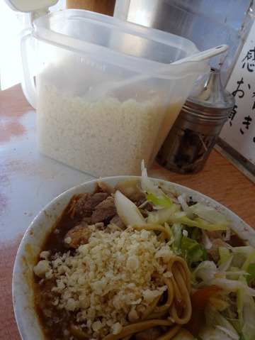 南天@椎名町 (8)肉カレーそば480