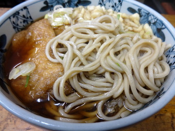 山田製麺所@入谷(4)かけそば260たぬき50きつね80生玉子50
