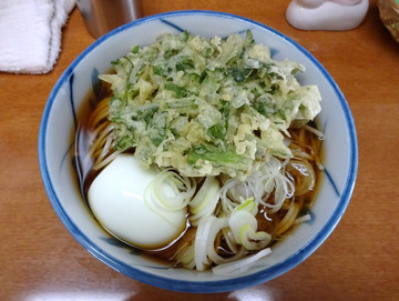 うさぎや@新橋 (4)冷かけ320春菊110ゆで卵70