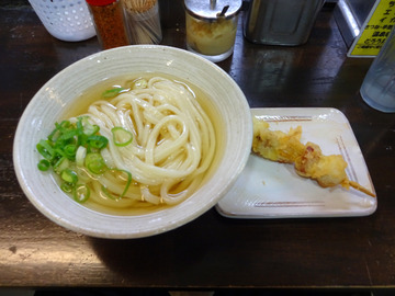おにやんま@青物横丁 (3)冷かけ300うずら&ソーセイジ120