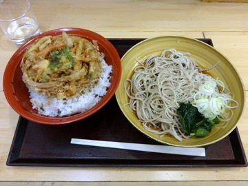 いわもとQ@池袋(5)かき揚げ丼セットひや540