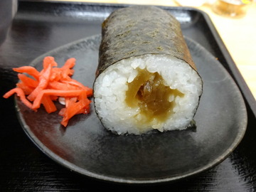 稲浪@飯田橋(7)ほうれん草そば330かんぴょう巻60