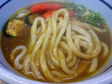 おにやんま@青物横丁 (7)カレーうどん580レンコンはさみ揚げ150