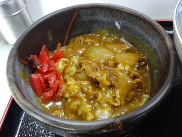 遠野屋@南砂町 (9)えびかき揚げそば&ミニカレーセット600