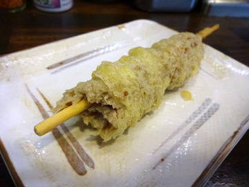 おにやんま@青物横丁 (7)カレーう並550鴨のつくね天130