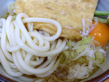 会津@堀切菖蒲園 (7)冷し50きつねうどん390玉子50