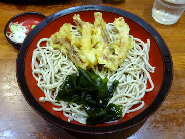 八幡そば@代々木八幡 (7)冷しげそ天そば450