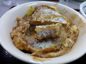 山田うどん多摩大橋店@小宮(8)煮込みソースかつ丼セット790