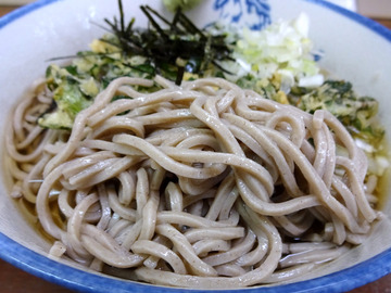 鈴家@市川 (8)冷やしそば320春菊天100