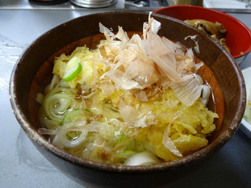 あさま@平和島 (5)いか天きしめん360ミニ牛丼260
