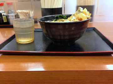 ゆで太郎@新橋赤レンガ通り店(6)かけ320かき揚100ゴボ100(20引)
