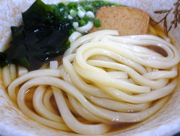 いきいき亭本舗新橋店@御成門 (6)じゃこ天うどん430(朝割330)