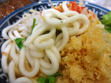 麦の城@大森(5)こく旨パクチーうどん580茶碗カレーライス170