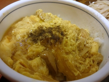 信州屋@渋谷 (9)フォアグラ玉子とじ丼セット700