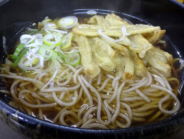 丸八そば船堀店@船堀 (12)かけそば300ごぼう天100