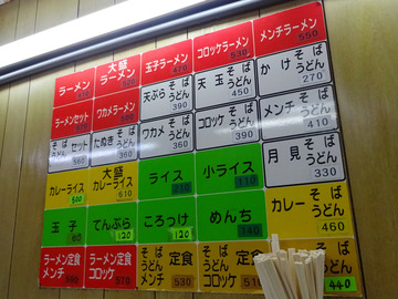 新角@有楽町 (5)うどんセット(ミニカレー付)560コロッケ120