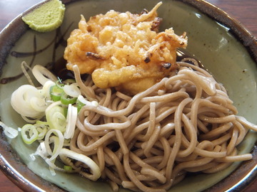 雪国@梅島(9)冷しかけそば310きんぴら70冷し30若揚そば320