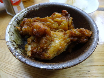 鮒宿@柴崎(9)天ぷらそば350鶏唐70×2?