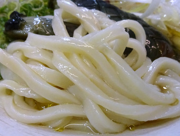 おにやんま@青物横丁 (5)茄子の煮びたし涼風うどん580ホキ天260